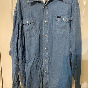 Wrangler Indigo Button-Up Shirt